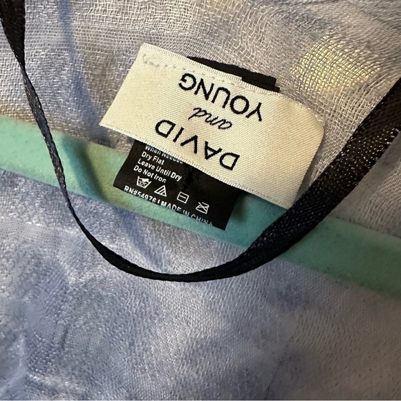 David and Young beachy flowly fringe kimono Style cover up cardigan - Picture 3 of 4